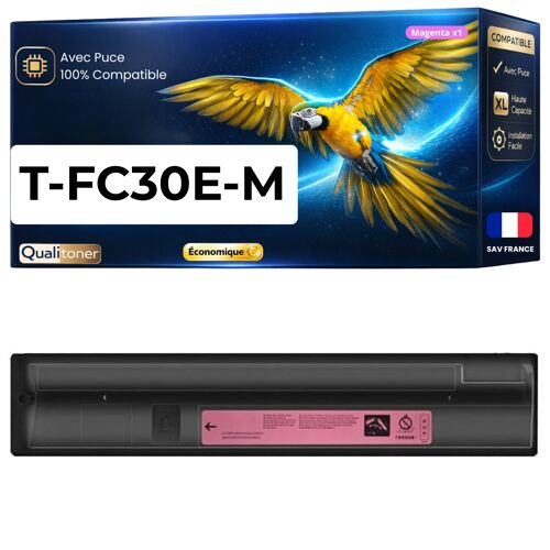 Toner compatible pour Toshiba 6AG00004452 T-FC30EM Magenta 33600 Pages