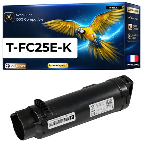 Toner compatible pour Toshiba T-FC25 T-FC25E-K 6AJ00000075 Noir 34200 Pages