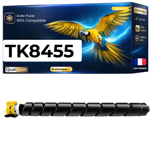 Toner compatible pour Kyocera TK-8455Y 1T0C2MANL0 Jaune 12000 Pages