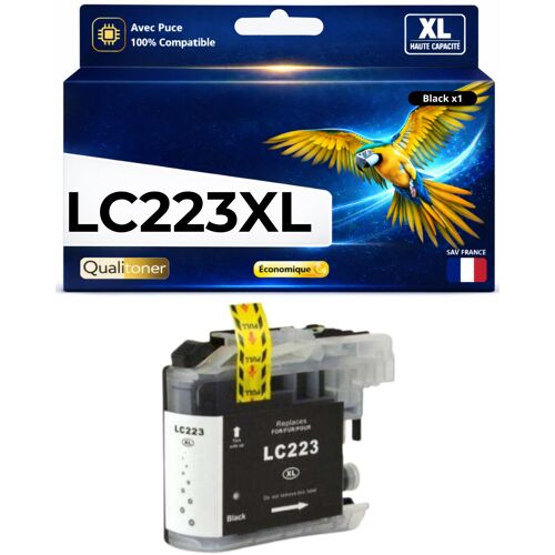 Cartouche encre LC223BK LC221BK compatible pour Brother noir Haute capacité avec puce 550 pages
