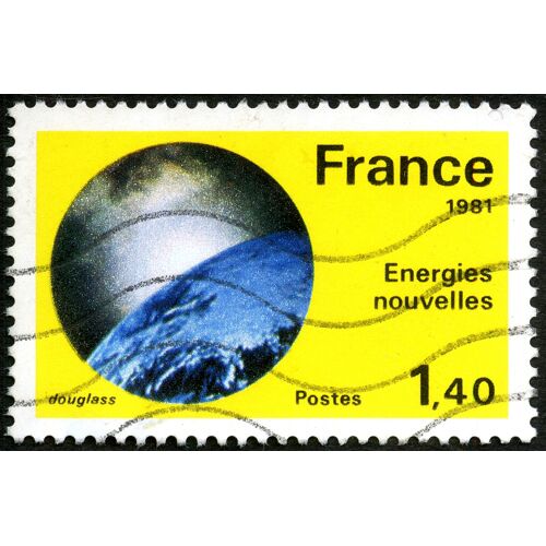 Timbre Oblitéré France , Energies Nouvelles , Douglass , Postes 1981 , 1.40