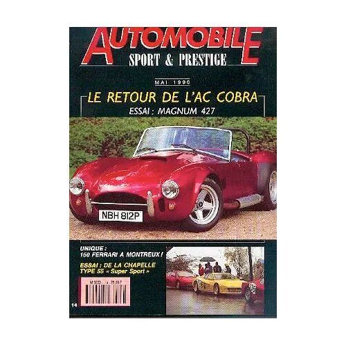 Automobiles Sport Et Prestige 14 De 1990 Citroen Sm,Range Rover 4.5 Ett,Magnum 427,De La Chapelle Type 55 Serie 4 Super Sport,Renault 25 V6 Turbo Baccara,Corrado 16v,Mini Thirty,Ferrari Mythos