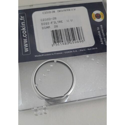 FILTRE COKIN UV DIAMÈTRE 28 MM NEUF