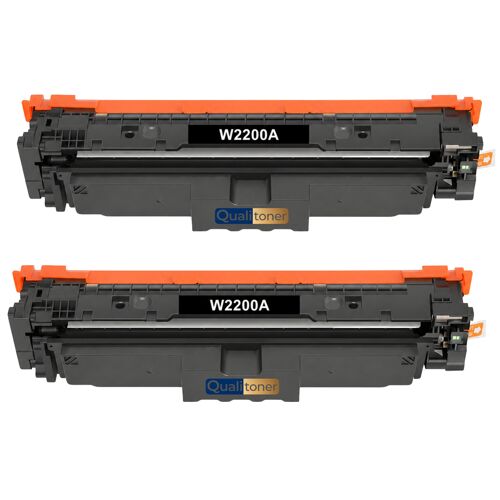 W2200A 220A Pack 2 Toners Noir compatibles HP 4202dn 4202dw 4302dw 4302fdw haute capacité avec puce 2000 pages chacun