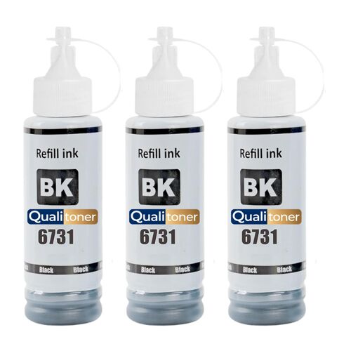 compatible pour Epson C13T67314A T6731 EJ6731 noir Pack 3 x 70 ml haute capacité