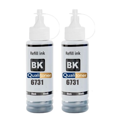 compatible pour Epson C13T67314A T6731 EJ6731 noir Pack 2 x 70 ml haute capacité
