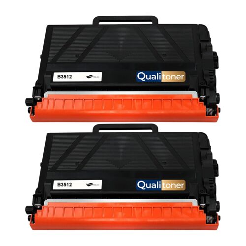 TN3512 TN-3512 Lot de 2 Toners compatibles pour Brother HL-L6400DW HL-L6300DW MFC-L6900DW Noir Haute Capacité avec puce