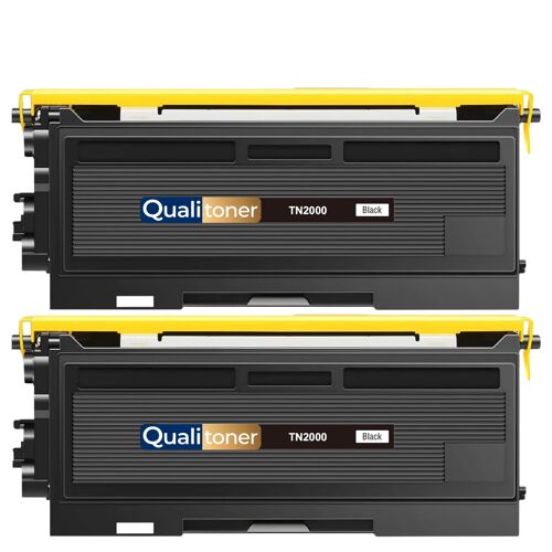 TN2000 TN2005 TN350 Pack 2 Toners compatibles pour Brother HL 2030 2040 2070N DCP 7010 7020 MFC 7420 7820 Noir avec puce 2500 pages