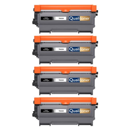 compatible pour Brother TN-2220 TN2210 2600 pages haute capacité Pack 4