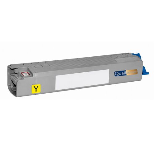 Toner 46471101 compatible pour OKI Jaune Haute capacité avec puce 7000 pages Pack 1