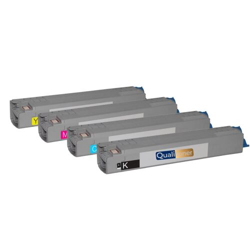 Toner 46471104 46471103 46471102 46471101 compatible pour OKI Noirs et Couleurs Haute capacité avec puce 7000 pages Pack 4