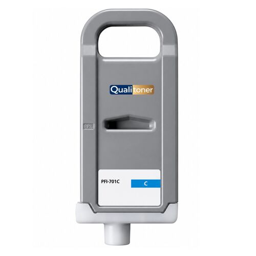 Cartouche PFI-701 C compatible pour Canon Cyan Haute capacité avec puce encre pigmentée 700 ml Pack 1