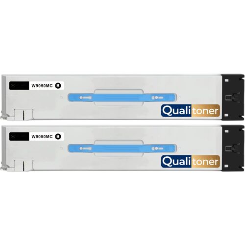 Pack 2 cartouches toner W9050MC compatible pour HP Noir Haute capacité avec puce 54500 pages