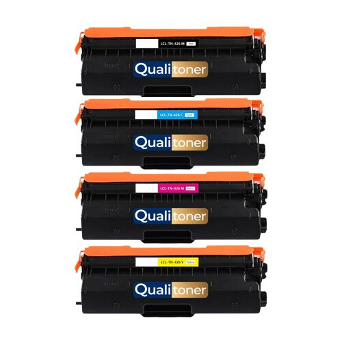 TN426 TN-426 compatible Brother pack 4 toners Noir Cyan Magenta Jaune avec puce DCP-L8410CDW HL-L8360CDW