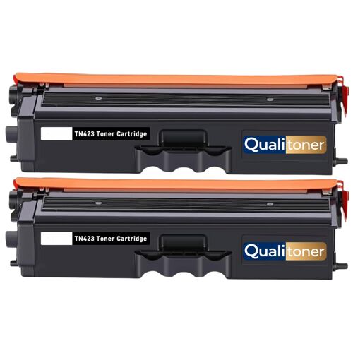 TN-423 TN423 TN-421 TN421 compatible Brother pack 2 toners Noir avec puce 6500 pages HL-L8360CDW MFC-L8690CDW