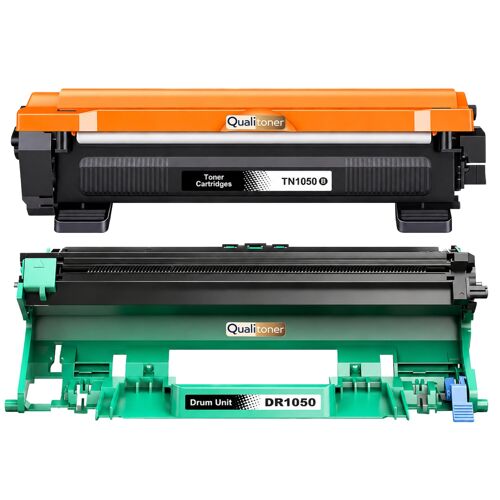Pack Toner TN-1050 + Tambour DR-1050 compatible pour Brother Noirs Haute capacité avec puce 1000 10000 pages