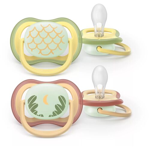 Philips Avent Scf376/27 Tétine Pour Bébé Classique Beige, Vert Clair Et Jaune