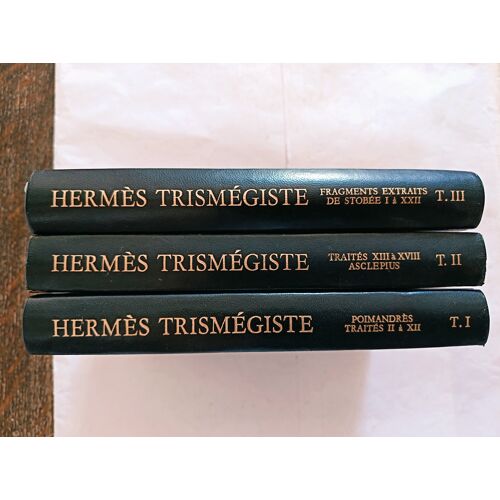 Les Belles Lettres Hermès Trismegiste. - Trois Tomes. - Reliés Noir