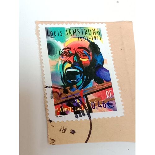 Timbre France 0,46 Yvert N° 3500 - Louis Armstrong (1901-1971).De 2002