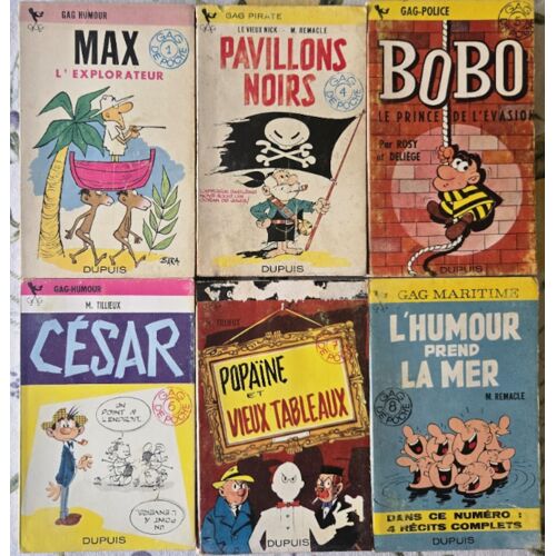 Lot De 6 Bd De La Collection Gag De Poche, Eo Cotés