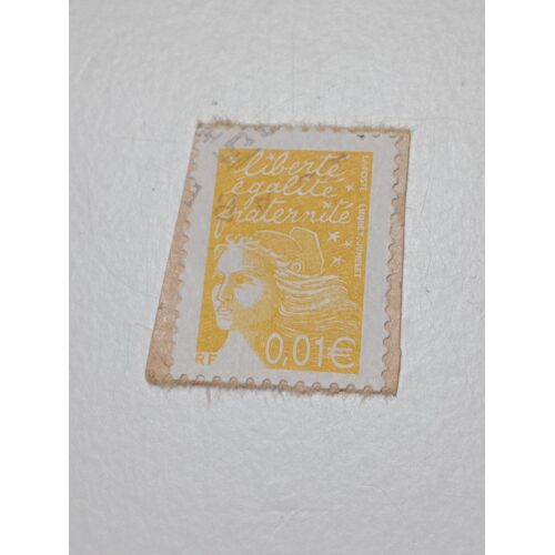 Timbre France Oblitéré 0,01 Yvert N° 3443 Marianne De Luquet Jaune De 2002 +