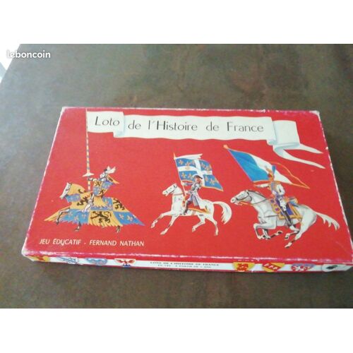 Ancien Jeu Loto De L'Histoire De France Jeu Fernand Nathan Années 60 70