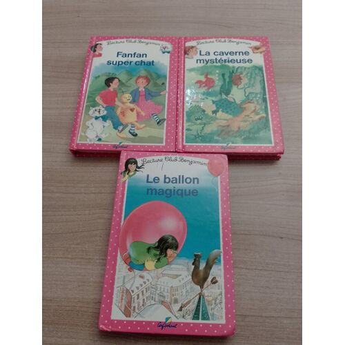Lot De 3 Livres, Lecture Club Benjamin