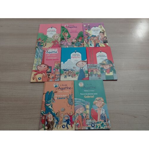 Lot De 8 Livres Enfants, L'École D'Agathe