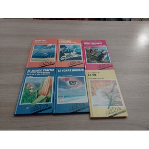 Lot De 6 Livres Enfants, Échos Le Livre De Paris Hachette