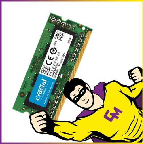 8Go RAM DDR3 PC3-14900 CT102464BF186D.C16FN SODIMM Mémoire PC Portable MonsieurCyberman