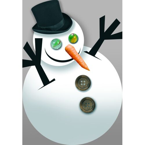 Bonhomme De Neige (15x10.3) - Sticker/Autocollant