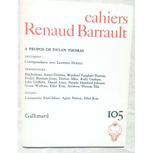 (Revue), Cahiers Renaud Barrault N°105, 1983 : A Propos De Dylan Thomas