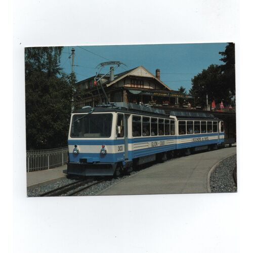 Chemin De Fer Glion - Rochers De Naye : Automotrice Électrique Bhe 4,8 303 " Villeneuve".