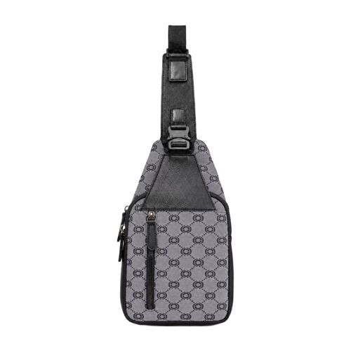 Chabrand Sac Body Icone Toile Gris