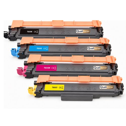 Pack 4 Toner TN-243 TN 243 compatible pour Brother Noirs et Couleurs Haute capacité avec puce 1000 pages