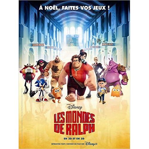 Les Mondes De Ralph / Affiche Cinéma Originale 120x160 Cm Pliée. Disney Année 2012