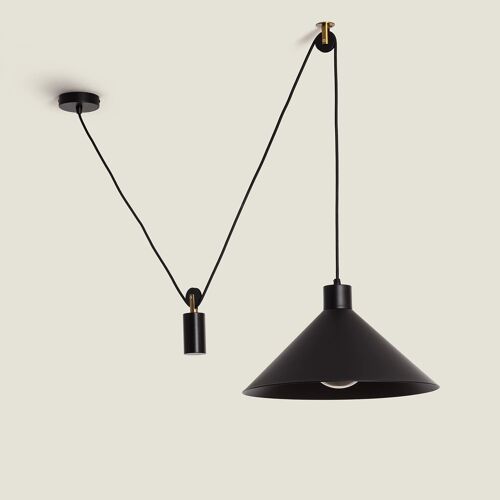 Suspension Métal Aleya Noir