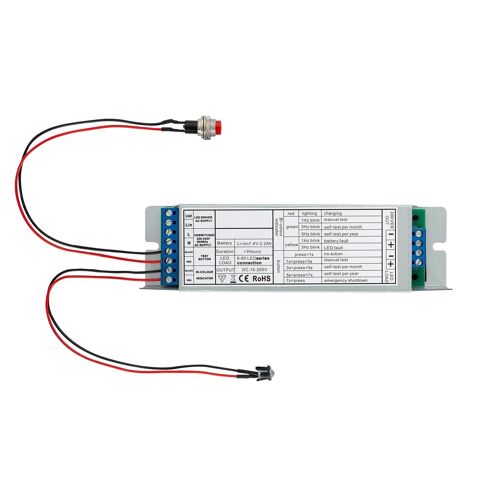 Kit D'urgence Pour Luminaires Led Non Permanent Avec Bouton Autotest 5 W