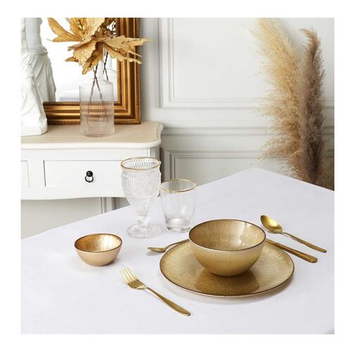 Lot De 6 Assiettes À Dessert "Royal" 21cm Or
