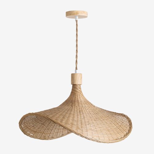 Suspension en bambou Chaifer NATUREL 55 x 45 cm