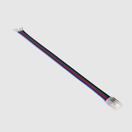 Connecteur Pour Ruban Led 24v Rgb Smd Largeur 8mm Ip20 Avec Câble 8 Mm