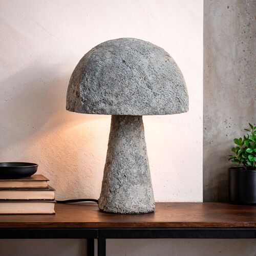 Lampe À Poser Ciment Clair Besnica Brun Clair