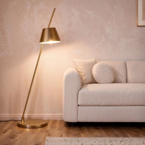 Lampadaire Métal Bardney Doré