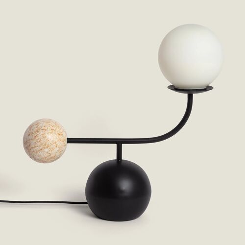 Lampe À Poser Métal Bradwall Noir