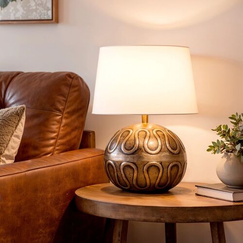 Lampe À Poser Métal Naksh Iluzzia Laiton