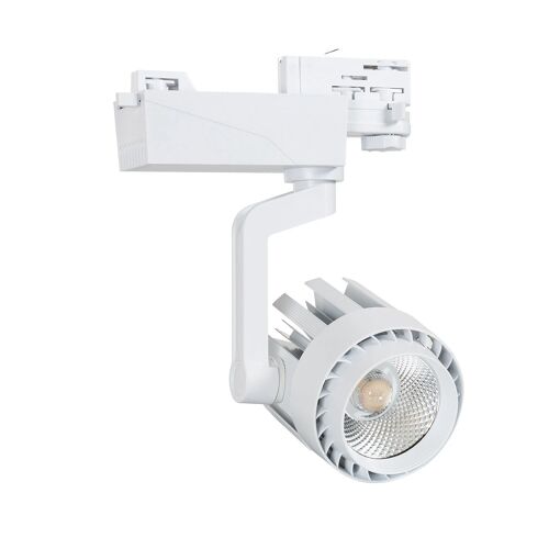 Spot Led Sur Rail Triphasé 30w Dora 3000k - 4000k - 5000k Noir