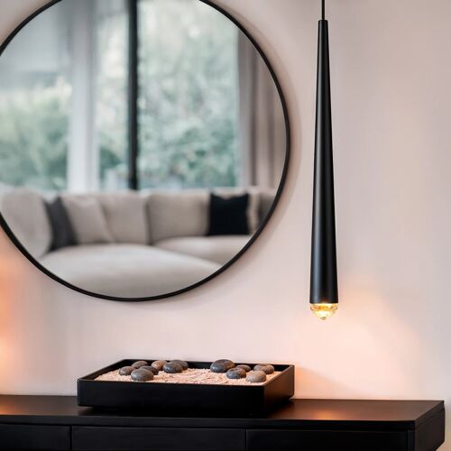 Suspension Led 3w Métal Hauteur Réglable Agnes Noir