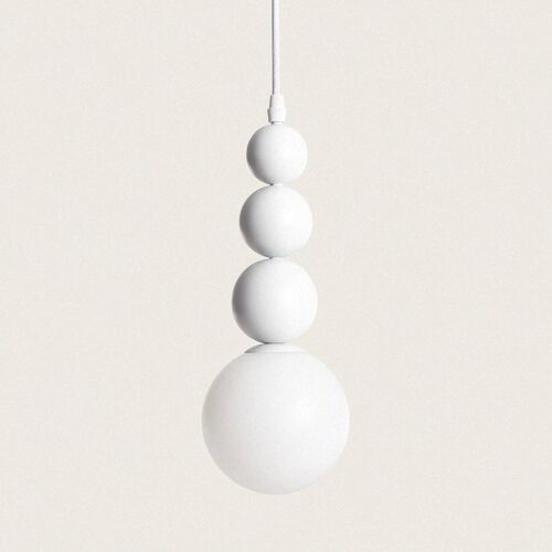 Suspension Métal Dunia Blanc