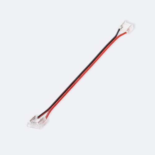 Connecteur Ruban Led 12/24v Dc Smd Et Cob Ip20 Largueur 8 Mm Double Avec Câble 8 Mm - 6 A