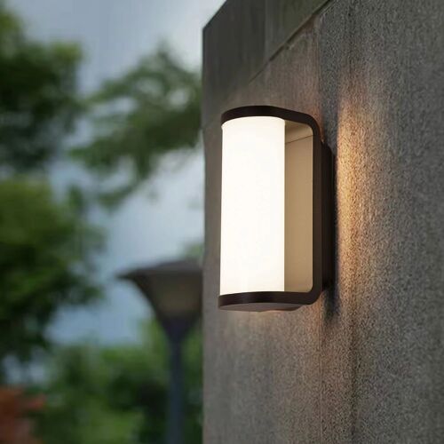 Applique Murale Aluminium Extérieur Led 15w Dybowo 3000k Noir Blanc Chaud
